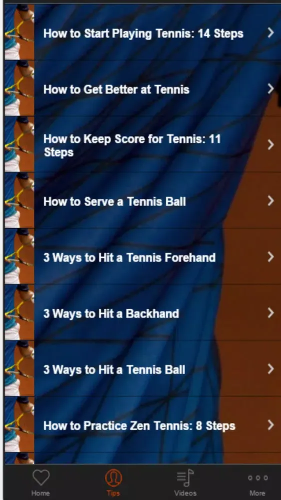 Captures d'écran de Tennis Tips Improve Your Strokes and Strategy