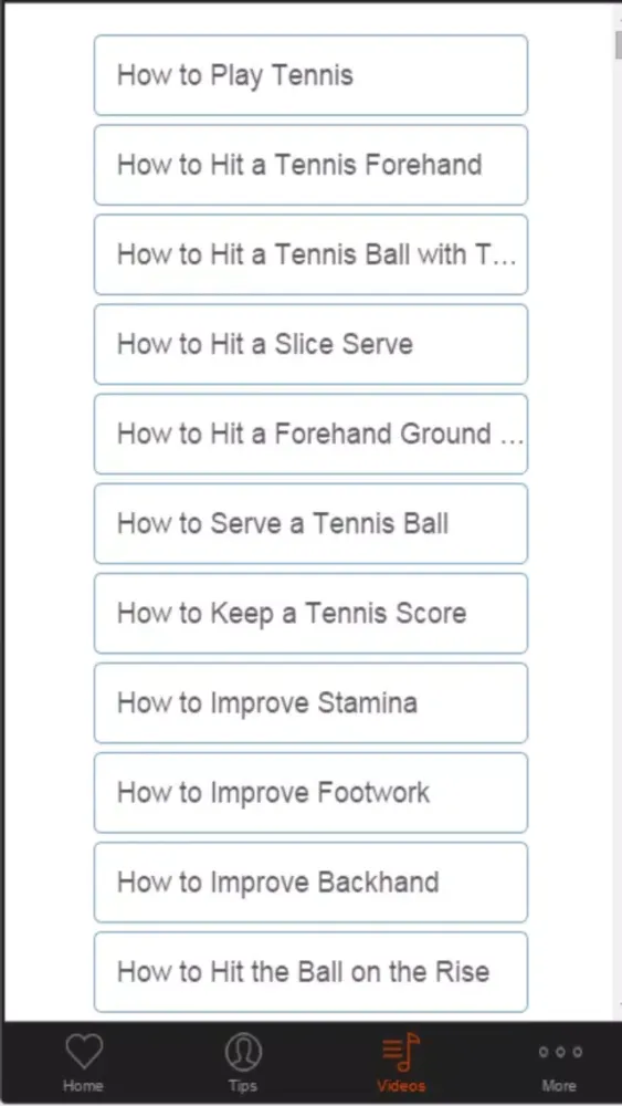 Captures d'écran de Tennis Tips Improve Your Strokes and Strategy