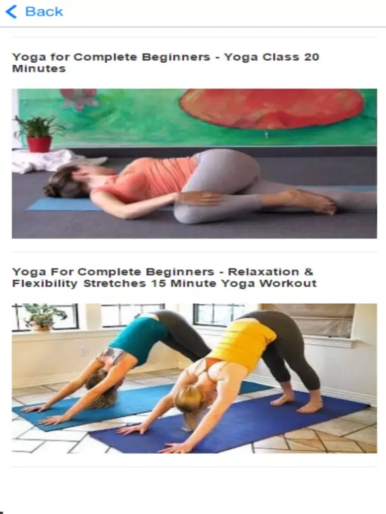 تصاویر Yoga For Beginners - Yoga Poses and Workouts iPad 