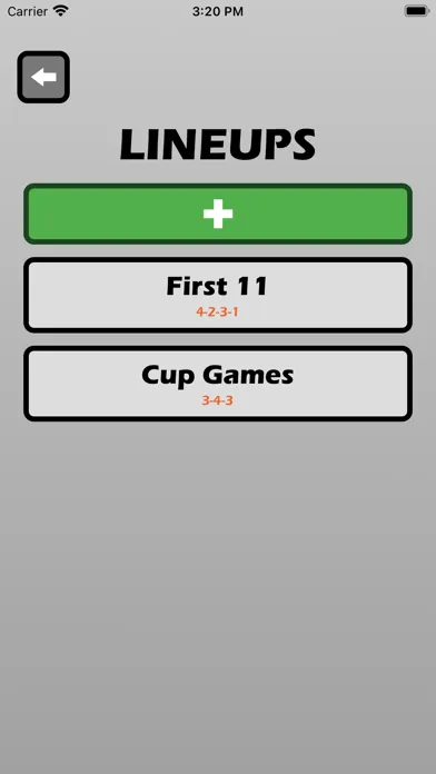 Football Lineup Manager Screenshots