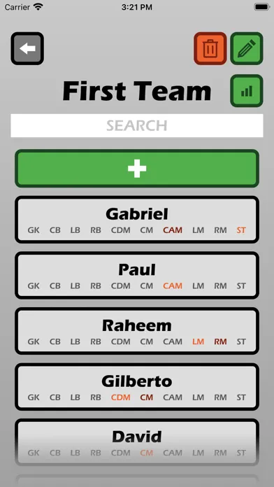 Football Lineup Manager Screenshots