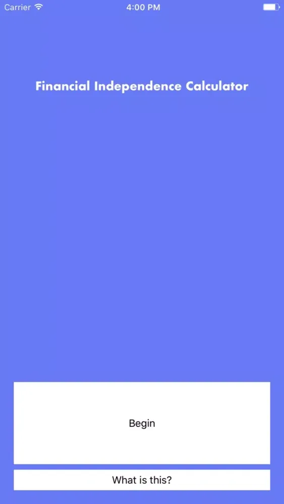 Capturas de tela do Financial Independence Calculator - Retire Early