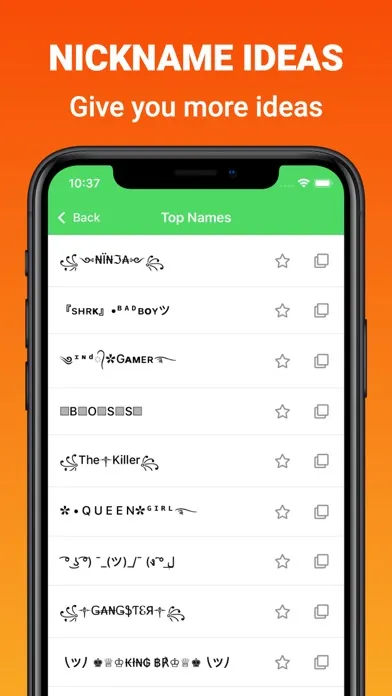 NickName - Special Characters स्क्रीनशॉट