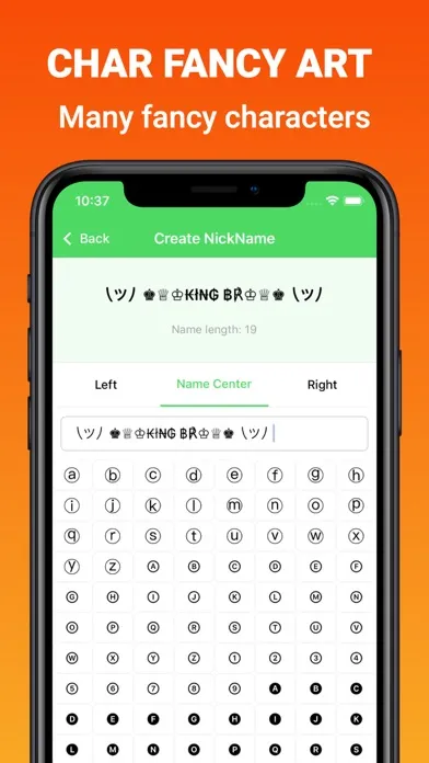 NickName - Special Characters स्क्रीनशॉट