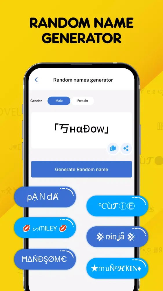 Nickname Generator for Gamer Screenshots