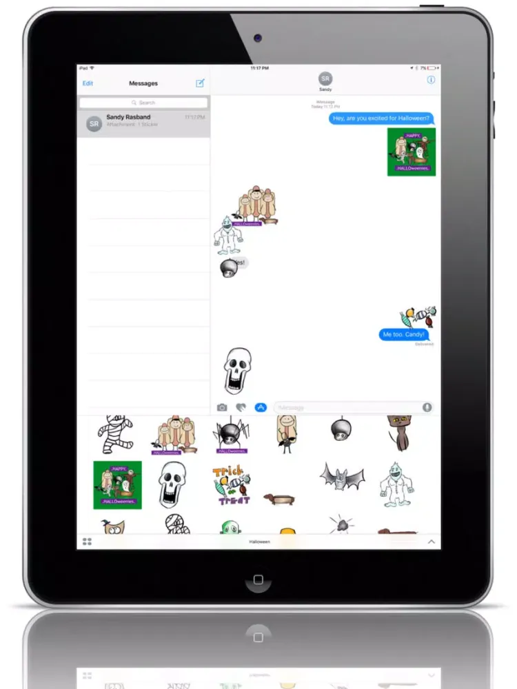 Скриншоты Halloweenies Animated Stickers iPad 