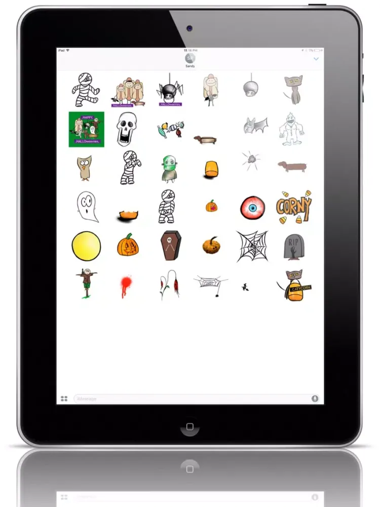 Скриншоты Halloweenies Animated Stickers iPad 