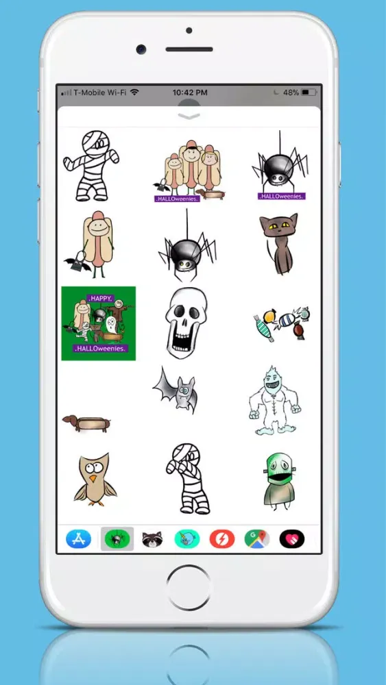 Скриншоты Halloweenies Animated Stickers