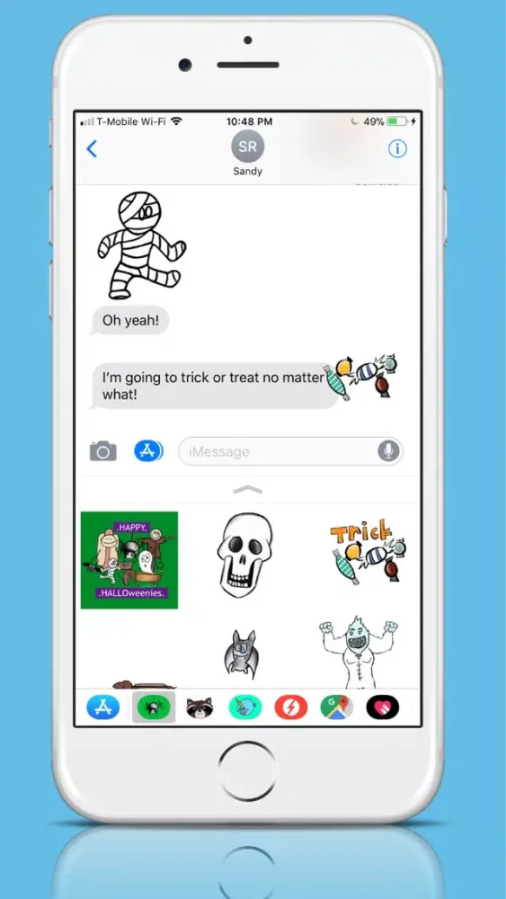 Скриншоты Halloweenies Animated Stickers