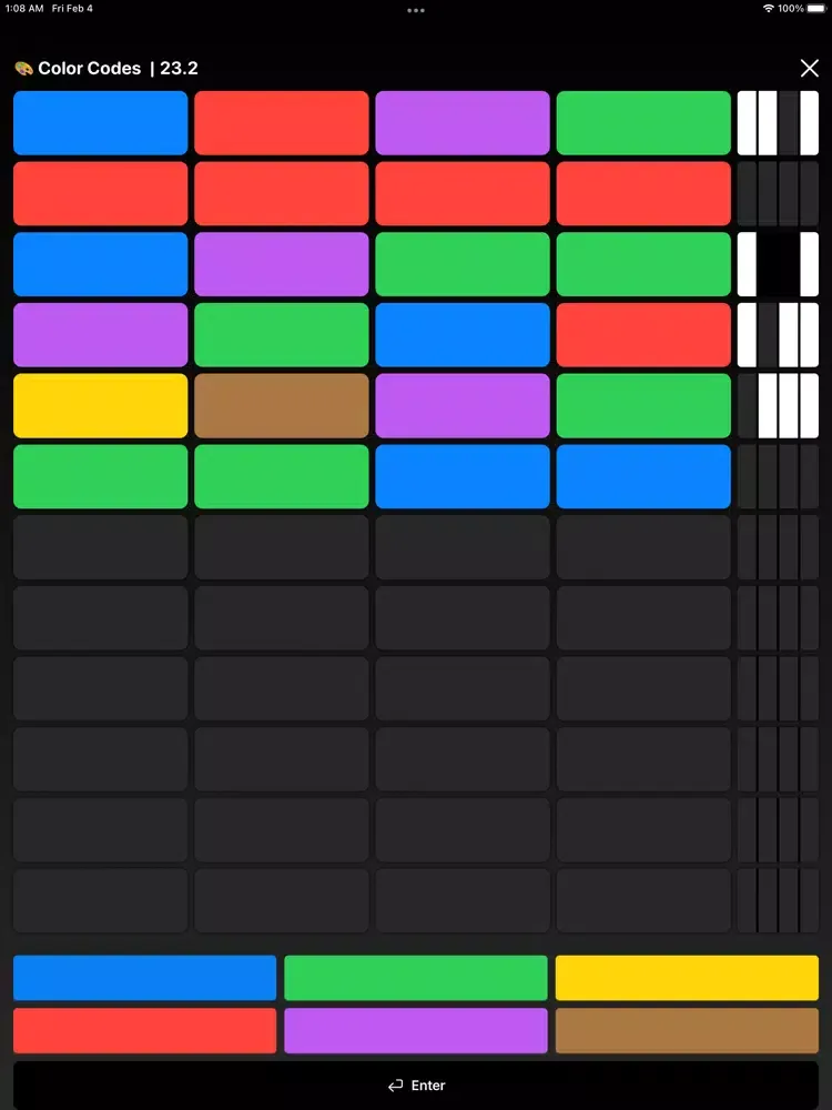 Color Codes: Mastermind Game iPad  스크린샷