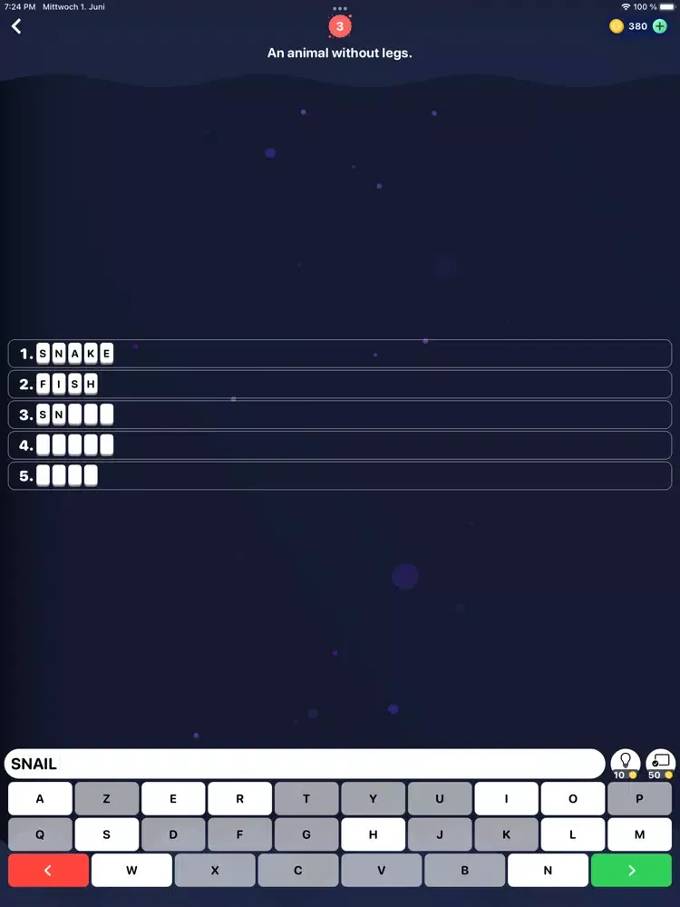 Guess 5: fight list categories iPad  স্ক্রিনশট