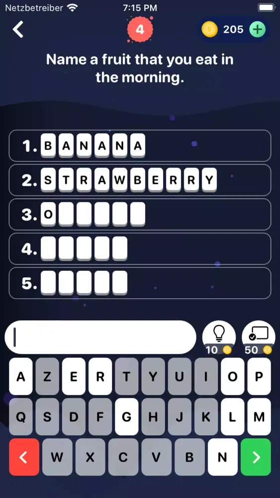 Guess 5: fight list categories স্ক্রিনশট