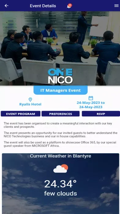 صور NICO Group Events App