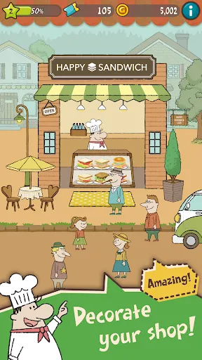 Скриншоты Happy Sandwich Cafe