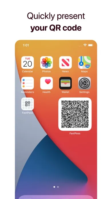 Ảnh chụp màn hình của FastPass - QR Code Widget