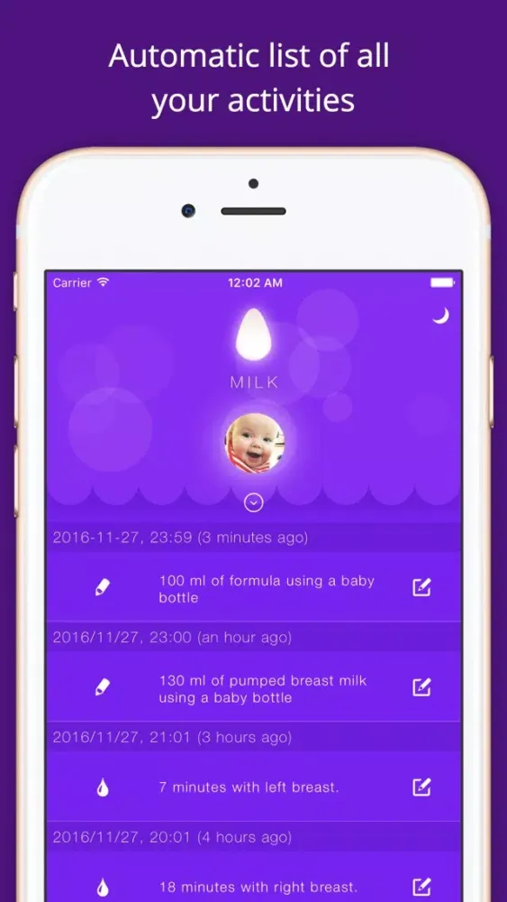 صور Milk - Baby Feed Tracker