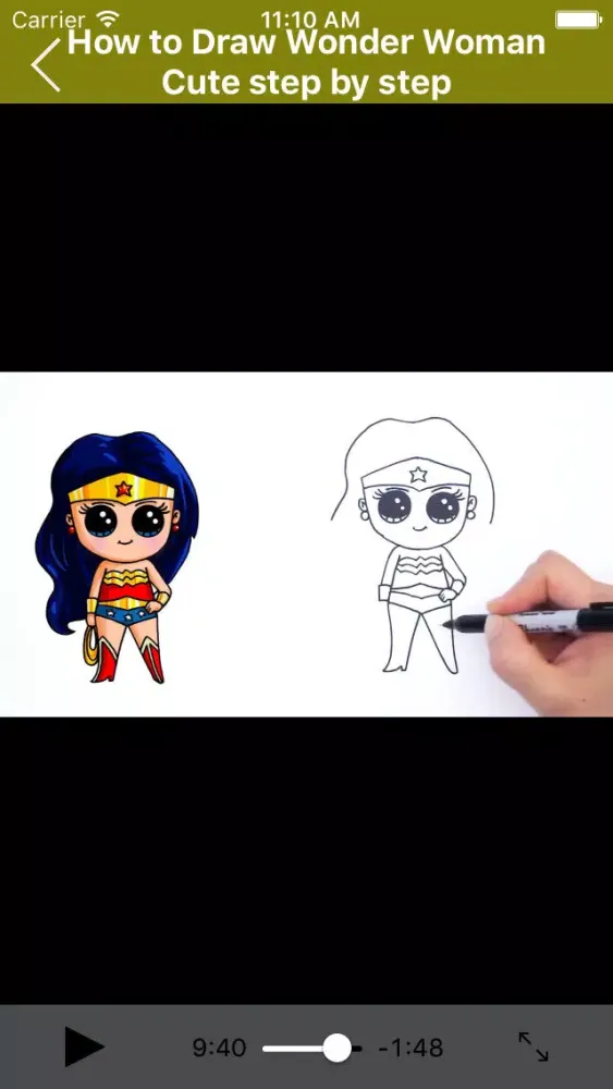 Tangkapan layar How to Draw Super Heroes Cute and Easy
