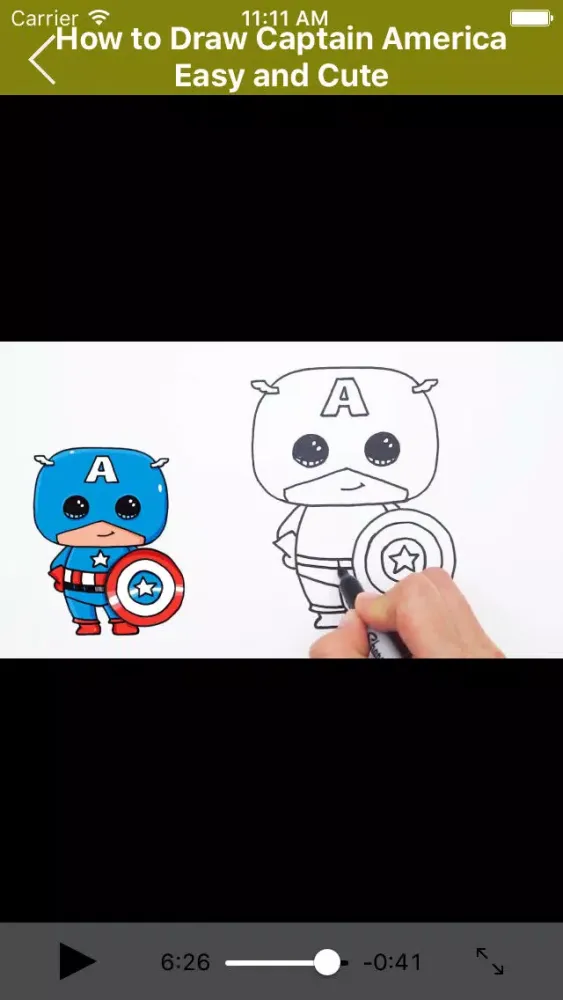 Tangkapan layar How to Draw Super Heroes Cute and Easy