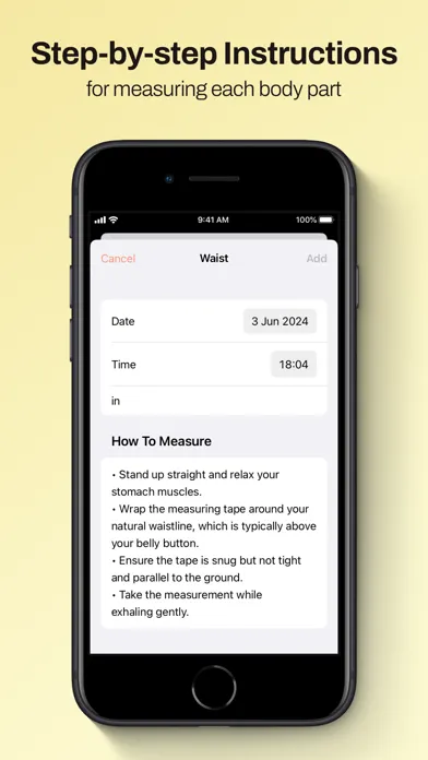 Ảnh chụp màn hình của Body Measurement Tracker Diary