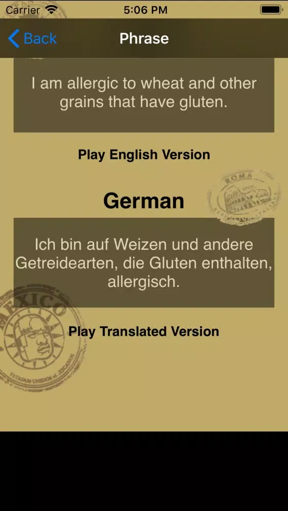 Food Allergies - German应用截图