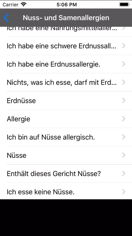 Food Allergies - German应用截图