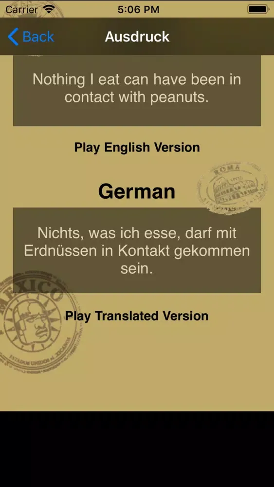 Food Allergies - German应用截图