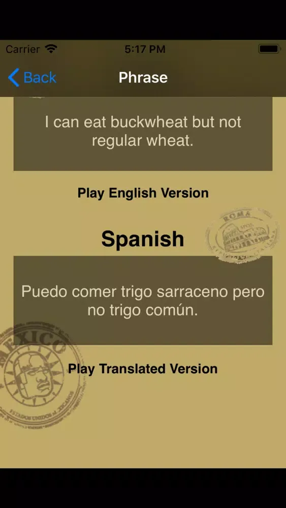 Food Allergies - Spanish应用截图