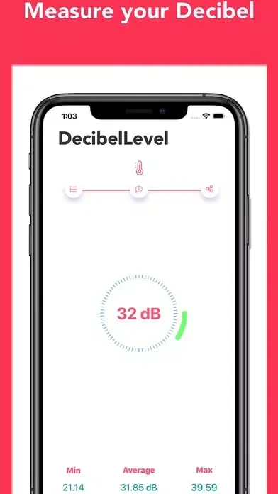 Zrzuty ekranu DecibelLevel
