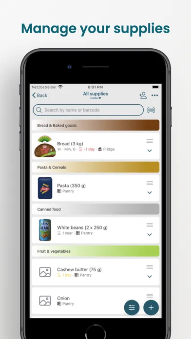 Ảnh chụp màn hình của Pantrist - Shopping & Pantry