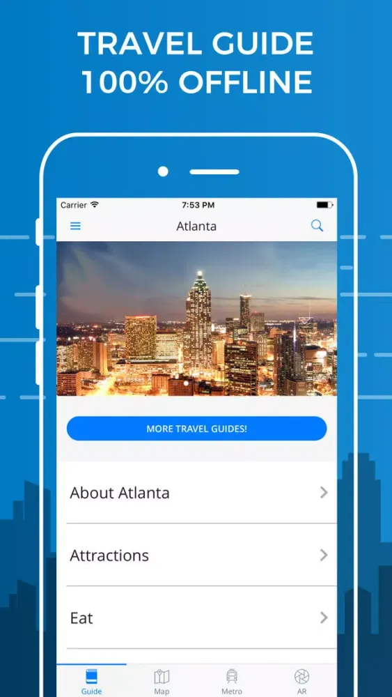Atlanta Travel Guide with Offline Street Map應用截圖