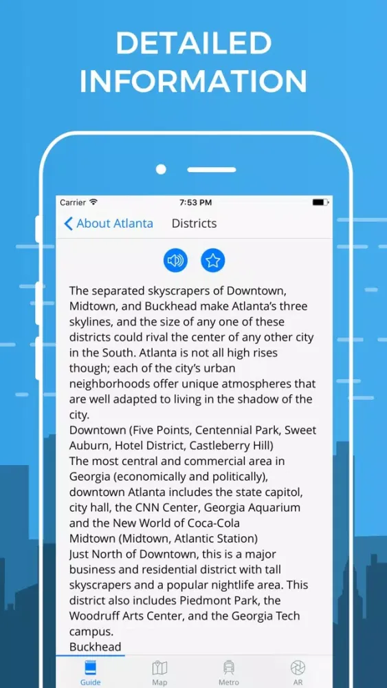 Atlanta Travel Guide with Offline Street Map應用截圖
