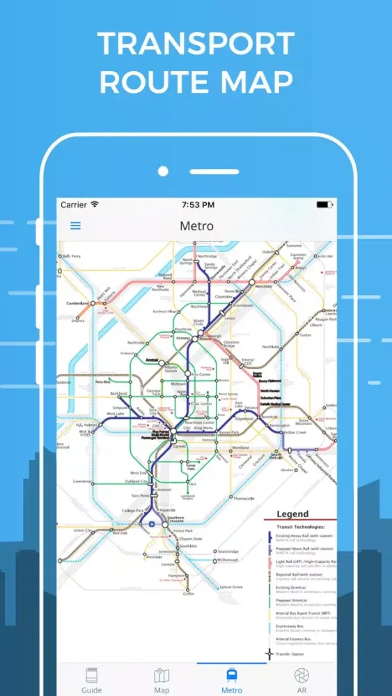Atlanta Travel Guide with Offline Street Map應用截圖