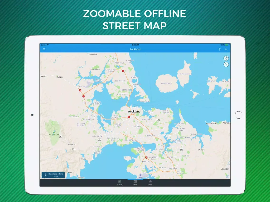 Capturas de pantalla de Auckland Travel Guide with Offline Street Map iPad 