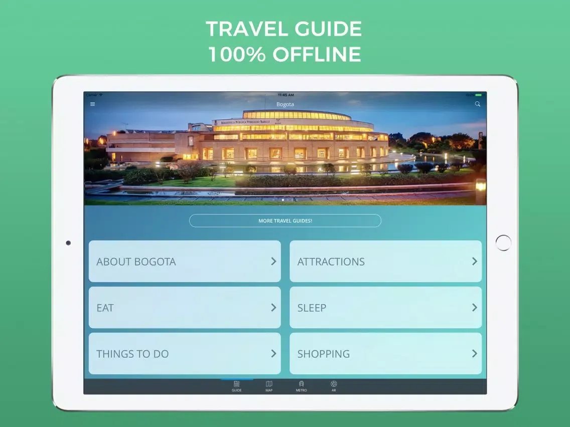 Capturas de tela do Bogota Travel Guide with Offline Street Map iPad 