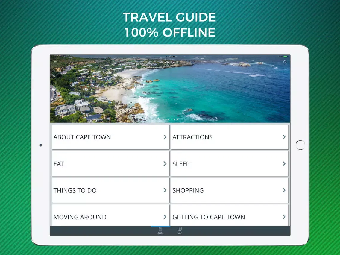 تصاویر Cape Town Travel Guide with Offline Street Map iPad 