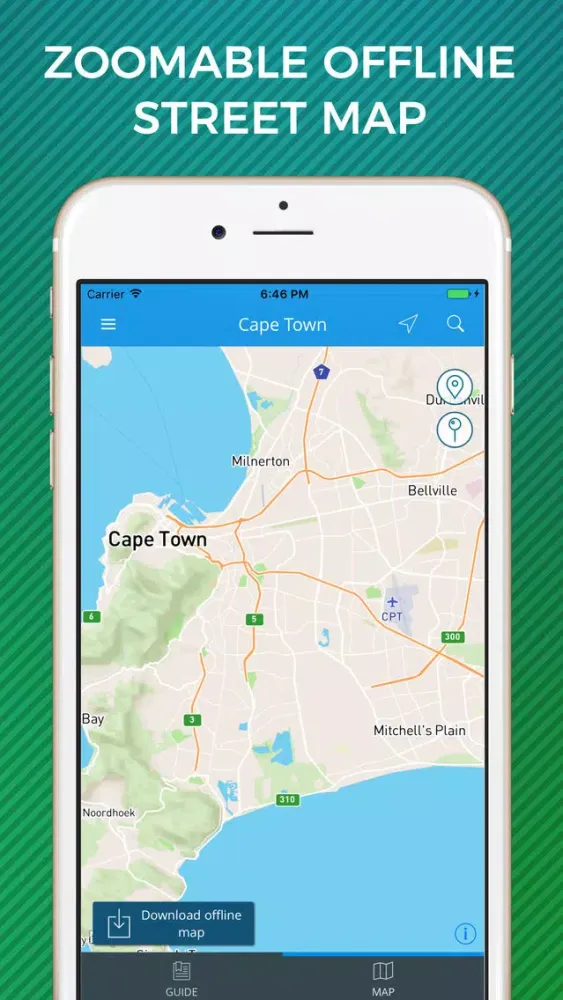 تصاویر Cape Town Travel Guide with Offline Street Map