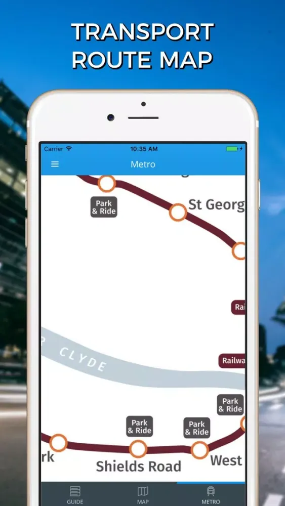 Capturas de tela do Glasgow Travel Guide with Offline Street Map