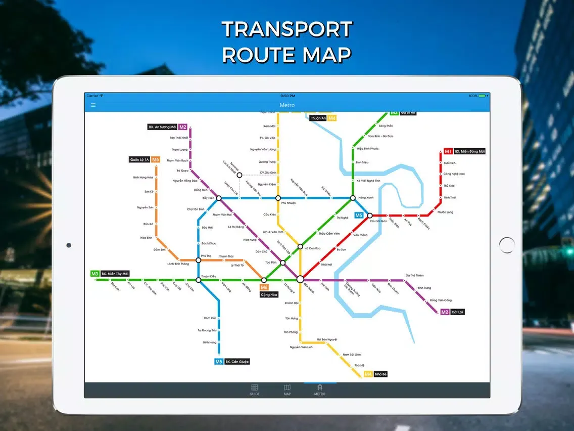 Ho Chi Minh Travel Guide with Offline Street Map iPad  سکرین شاٹس