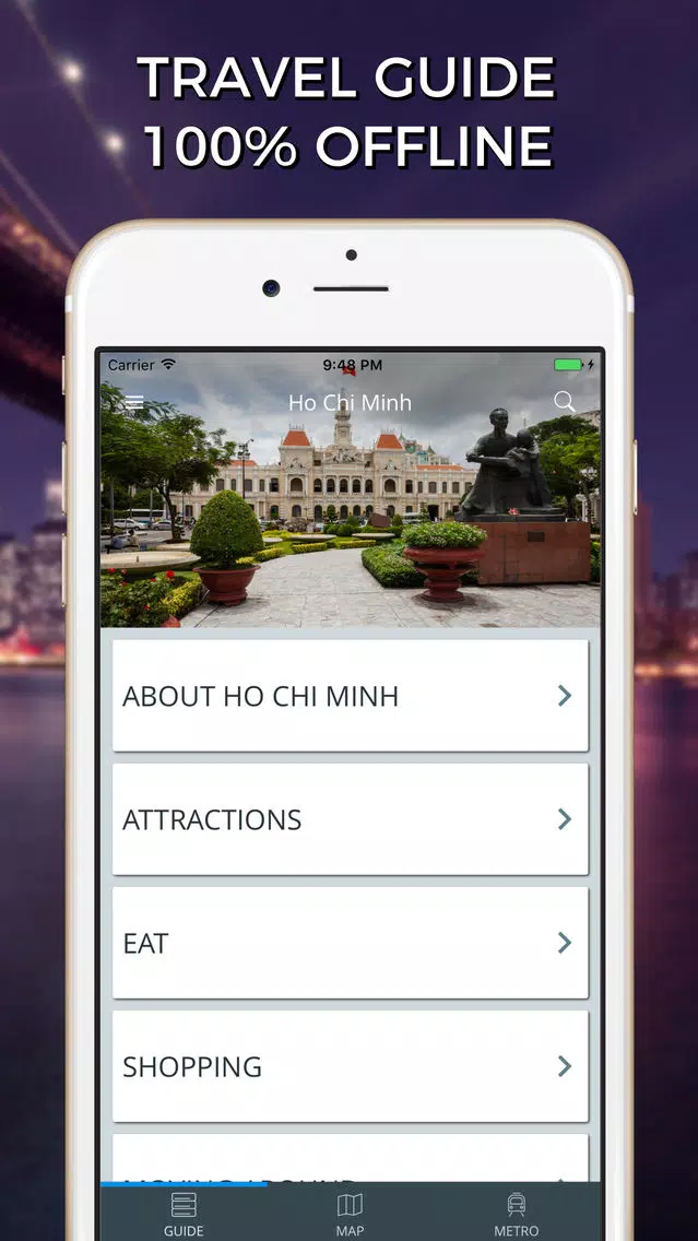 Ho Chi Minh Travel Guide with Offline Street Map应用截图