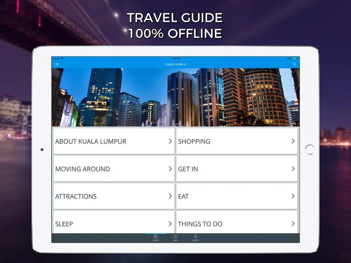 Screenshot di Kuala Lumpur Travel Guide with Maps iPad 