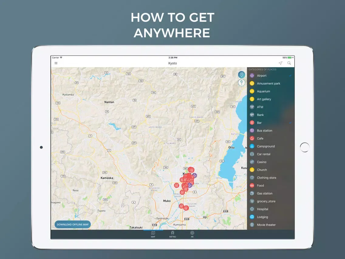 Kyoto city maps iPad  স্ক্রিনশট