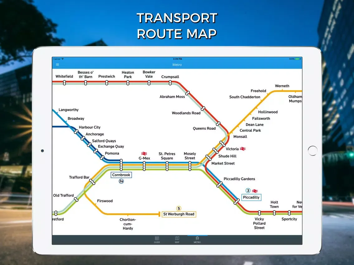 Manchester Travel Guide with Offline Street Map iPad  سکرین شاٹس