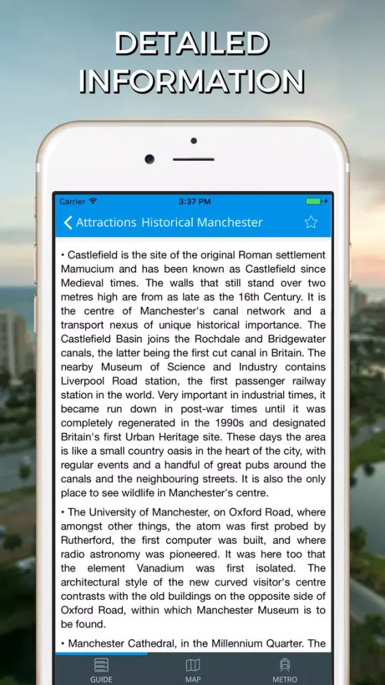 Manchester Travel Guide with Offline Street Map سکرین شاٹس