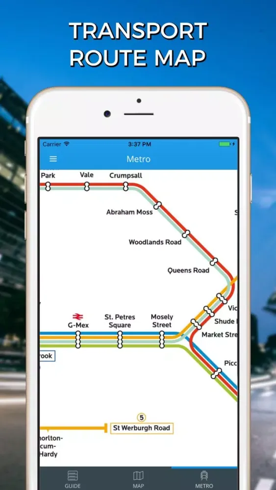 Manchester Travel Guide with Offline Street Map سکرین شاٹس