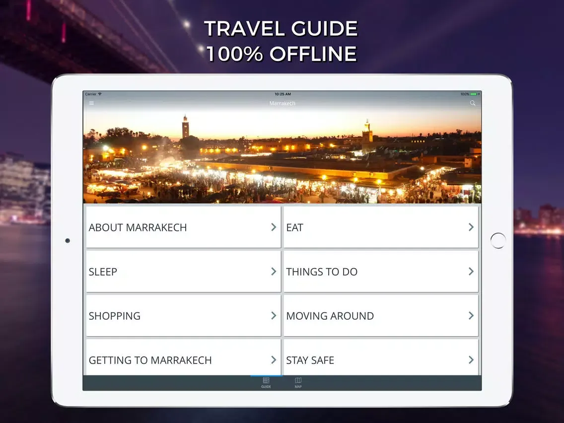 Capturas de tela do Marrakech Travel Guide with Offline Street Map iPad 