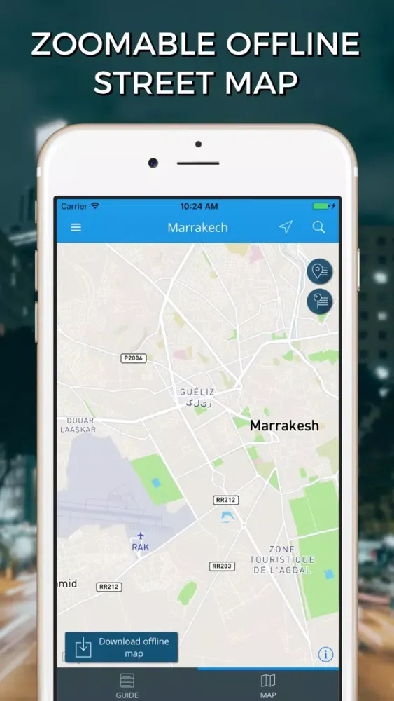 Capturas de tela do Marrakech Travel Guide with Offline Street Map