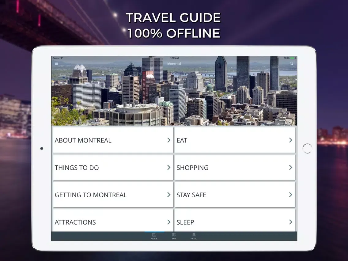 Capturas de tela do Montreal Travel Guide with Offline Street Map iPad 