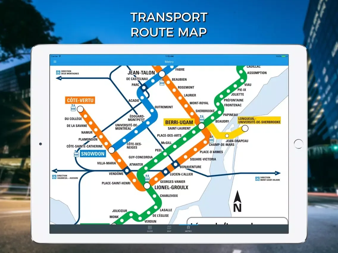 Capturas de tela do Montreal Travel Guide with Offline Street Map iPad 