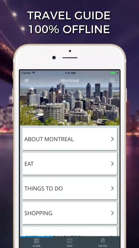 Capturas de tela do Montreal Travel Guide with Offline Street Map