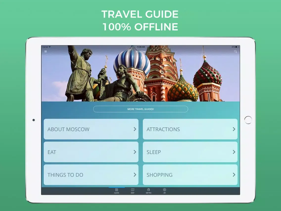 صور Moscow Travel Guide with Offline Street Map iPad 